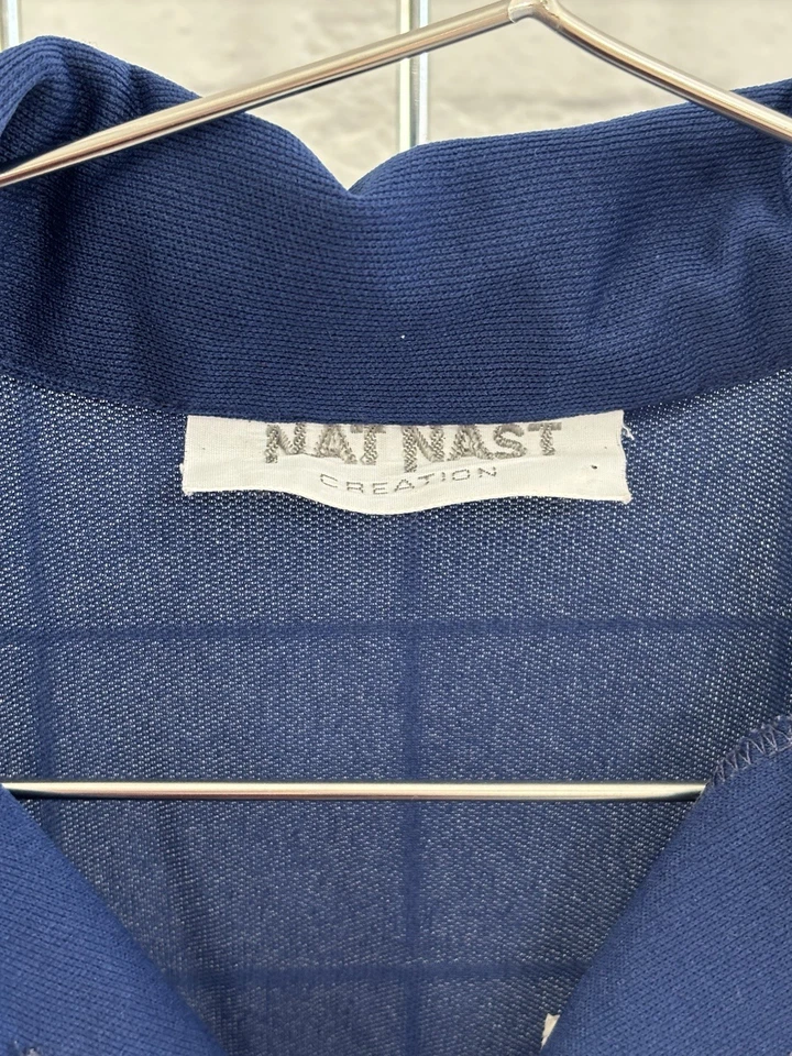 Vtg 50s 60s Nat Nast Chain Stitch Custom Patch Bowling Button Up Shirt Large - Image 3 of 4