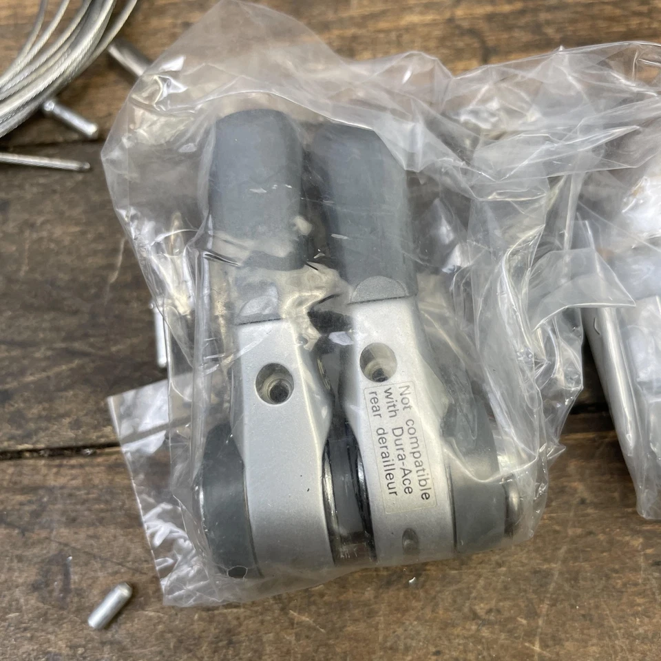 Vintage Shimano SL-BS50 Bar End Shifters NOS 7 Speed SIS Index Lever Set 7s - Image 2 of 4