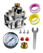 Adjustable Fuel Pressure Regulator Carburetor with Gauge Fit for Holley and