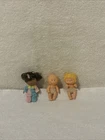 Vintage 80s Cabbage Patch Kids 3" Baby Dolls Figures  Lot of 3 FREE SHIP