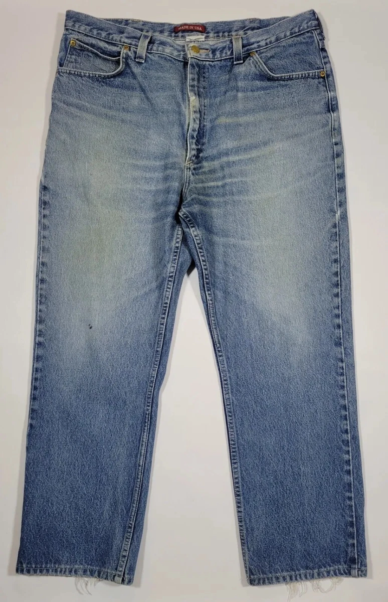 Ely Cattleman Vintage Jeans Mens Size 40x30 Straight Leg Blue