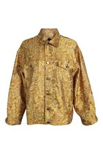 Litkovskaya Rising Sun Yellow Silk Blend Floral Print Jacket (36 | Uk 10 | Us 6)