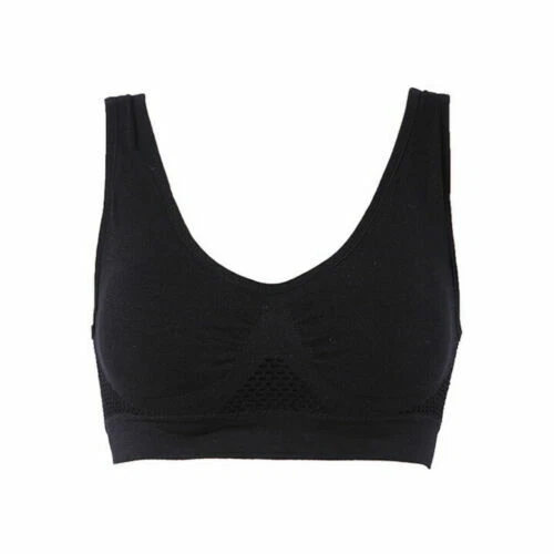 Sports Bra Padded Women Crop Top Running Yoga Fitness Sport Seamless Vest Tank - Image 2 of 4