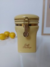 Boîte De Conservation Alimentaire En Céramique Au Design Moderne Pour Café, Sucre, Thé, épices, Etc. (Blanc