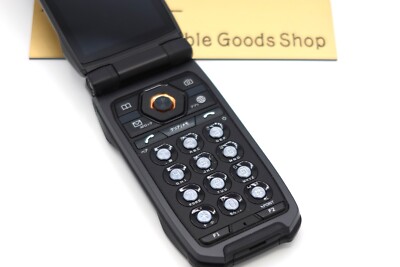 B] CASIO KYOCERA G'zONE TYPE-XX KYY31 Solid Black RUGGED Flip