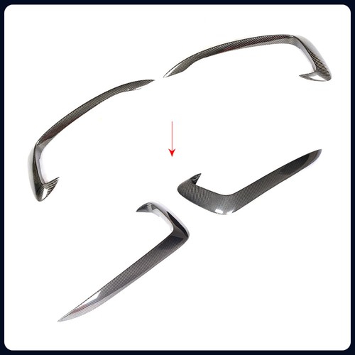 For Audi A5 Sline S5 12-16 Front Light Bumper Canards Splitter Fins REAL Carbon - Bild 11 von 13