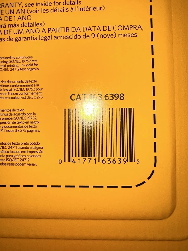 Conjunto de cartuchos de tinta Kodak 10B genuíno fabricante de equipamento original pacote triplo preto novo lacrado - Imagem 4 de 4