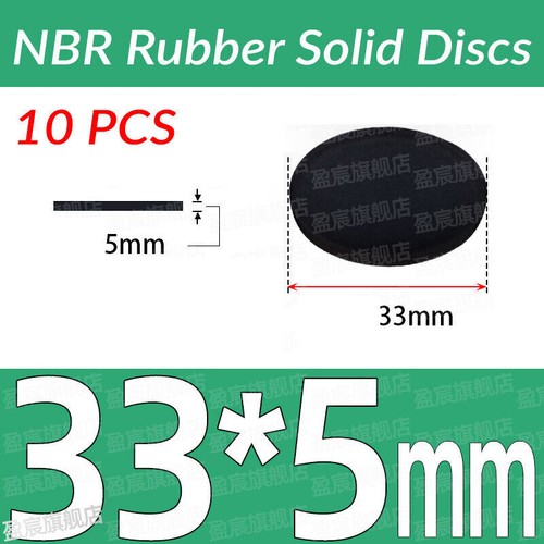 1mm-10mm thick NBR Rubber Solid Discs Flat Round Pad Sealing Non-Slip Cushioning - 第 146/251 張圖片