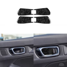 Black Wood Grain Inner Door Bowl Trim For Honda Civic 11th 2022-25