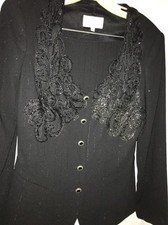 Black Women's Cache Skirt Suit Size 8