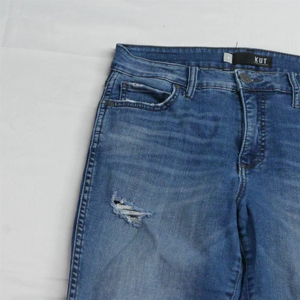 KUT from the Kloth 6 Connie High Rise Ankle Skinny Fab Ab Stretch Denim Jeans - Image 2 of 4