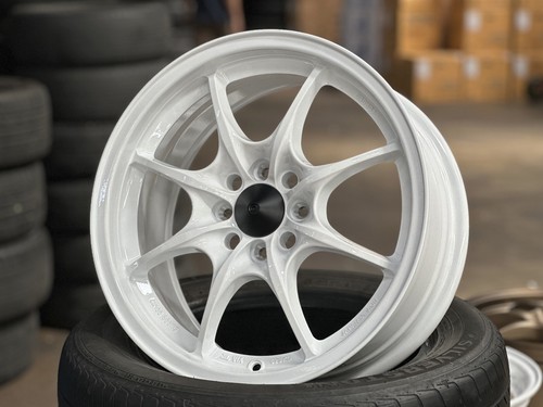 New 16 inch 4x100 4 pcs Mugen AOW MUGEN MF8 Design Wheel WHITE Honda Fit Civic - 第 4/11 張圖片