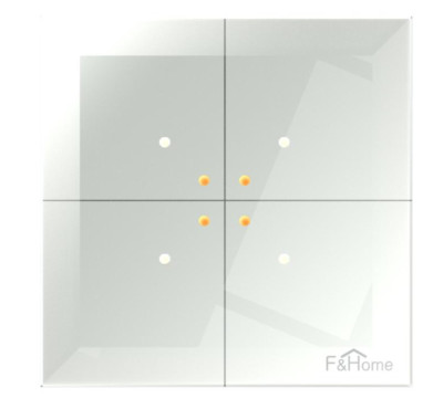 F&F F&WAVE FW-GS-230-W Glass Taster Funksteuerung Funk Schalter 868MHz Knopf