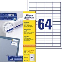 Avery Zweckform 3667-200 Universal Etiketten (12.800 Plus 1.280 Klebeetiketten E