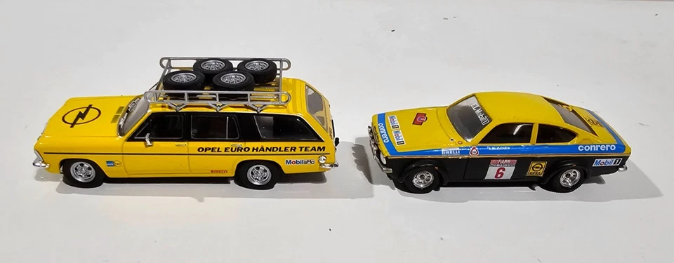 OPEL KADETT COUPE' GTE/ADMIRAL CARAVAN-SOLIDO 70-1/43-10°RALLYE ISOLA D'ELBA '77 - Immagine 4 di 4