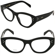 CELINE 50111 BOLD 3 Dots Black Optical Frame 55mm Fashion Eyeglass CL50111I 001