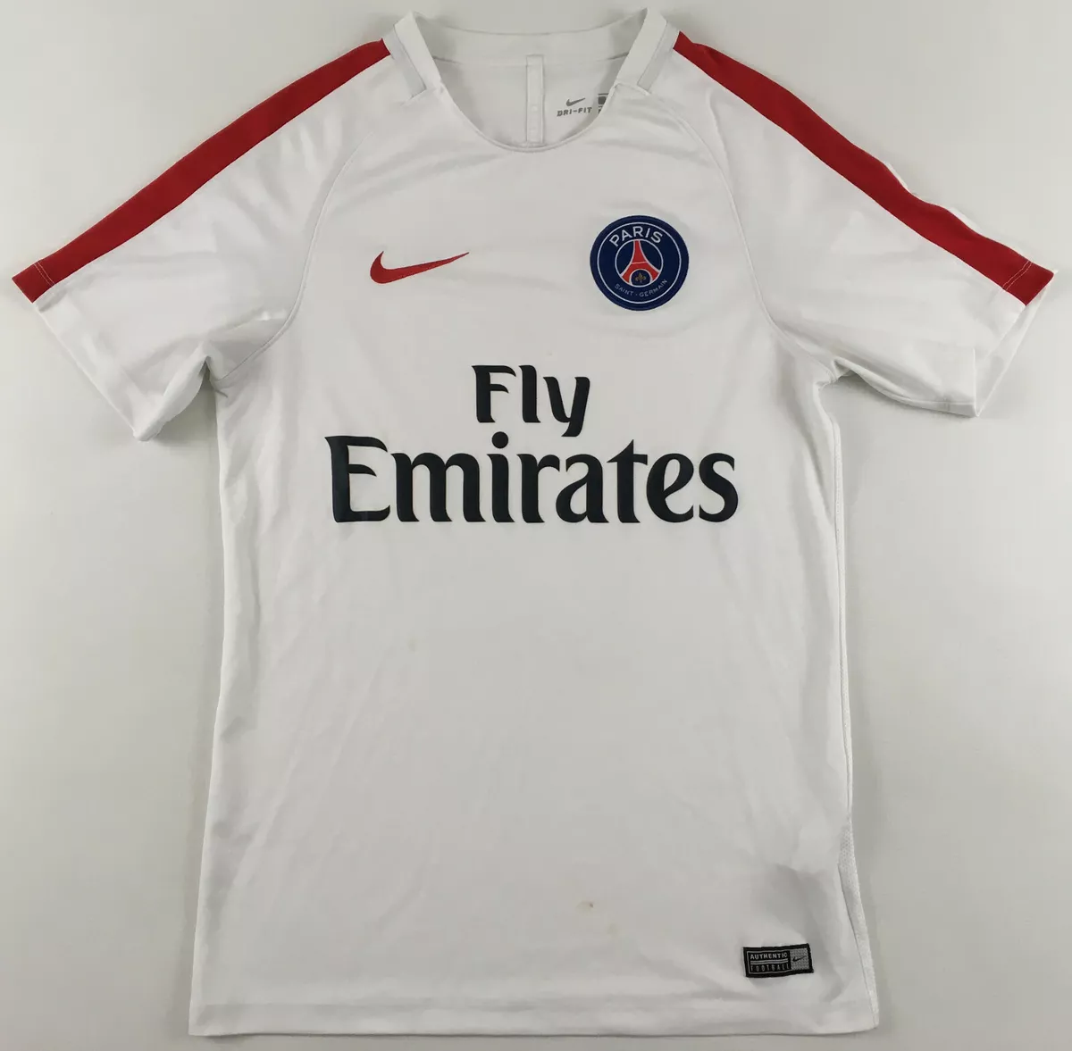 Paris Saint Germain 2016/17 Dry Squad Top white training Nike shirt maillot | eBay