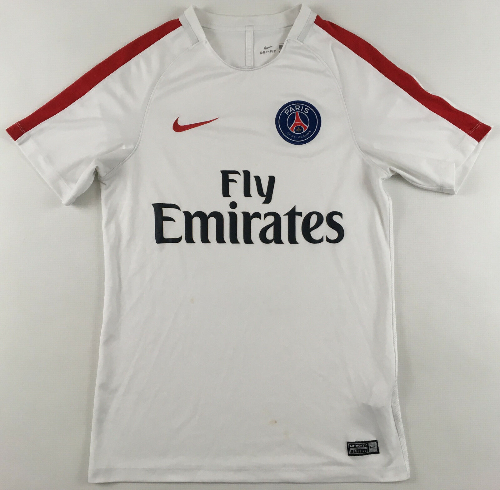 Paris Saint Germain 2016/17 Dry Squad Top white training Nike shirt maillot  S