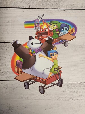 Baymax x Inside Out Ready to Press Heat Transfer Screen Print DTF Transfer