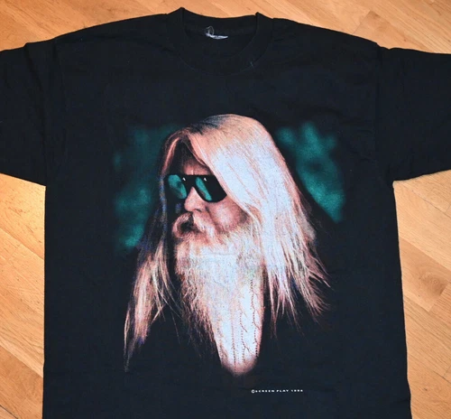 *1990's LEON RUSSELL* vintage 1996 Tour rock blues concert t 1990s vintage concert t-shirt, vintage, size L, single stitch, B+ condition