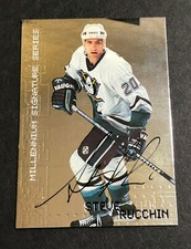 Steve Rucchin Ducks Signed 1999-2000 ITG BAP Card #10 Auto Autograph