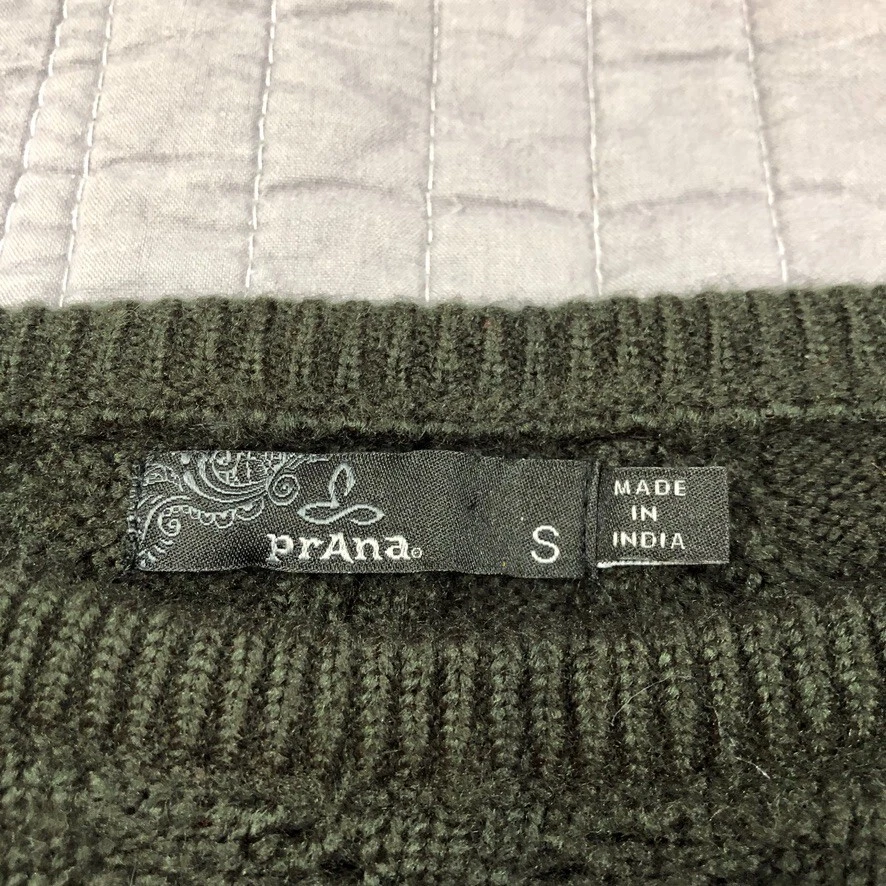 Женский свитер prana маленький черный постоянно укороченный пуловер для активной йоги на открытом воздухе - Изображение 3 из 4