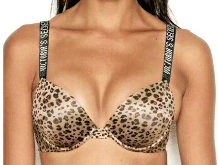 VICTORIAS SECRET VERY SEXY SATIN SHINE STRAP PUSH-UP BRA