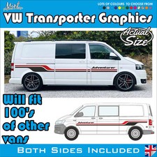 Lwb Vw Transporter Camper Side Stripes Decals Stickers Van Graphics Free Pp 311