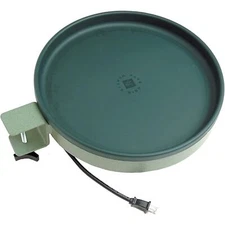 Farm Innovators All Seasons 3 in 1 Outdoor Heated Birdbath, 75 Watts, Green
