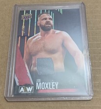 2021 Upper Deck AEW First Edition JON MOXLEY RED 17/50 Mat Relic MEM Card WWE