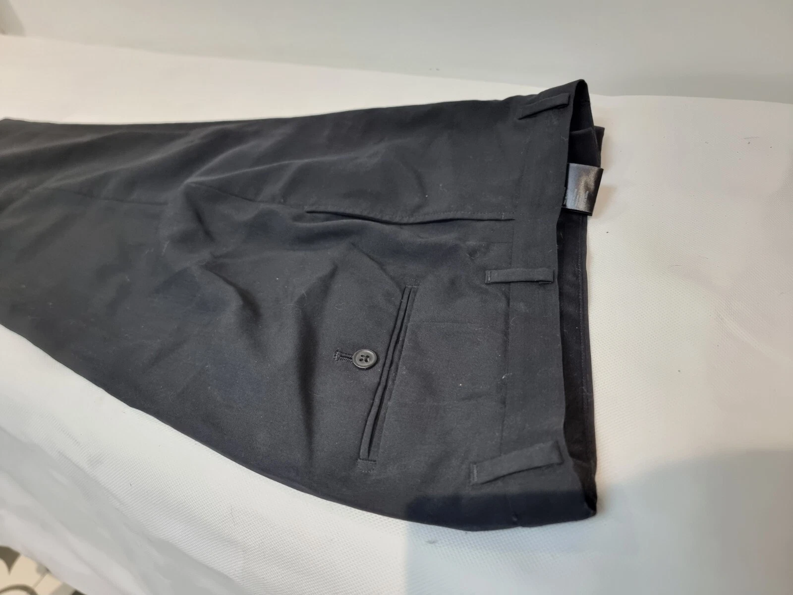 Pantaloni formali Acne Studios lana mohair pieghevoli 38 L XL uomo pantaloni neri