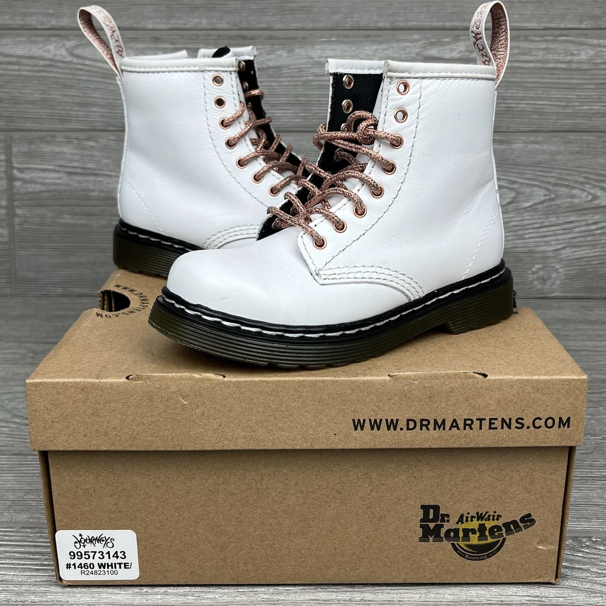 Dr Martens 1460 Boots - White Smooth