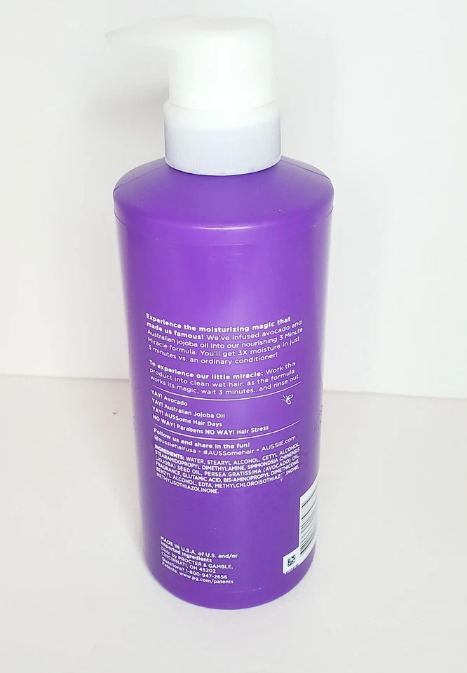 Aussie 3 Minute Miracle Moist Deep Conditioner w/ Avocado & Jojoba Oil~ 16 fl oz - Image 3 of 3