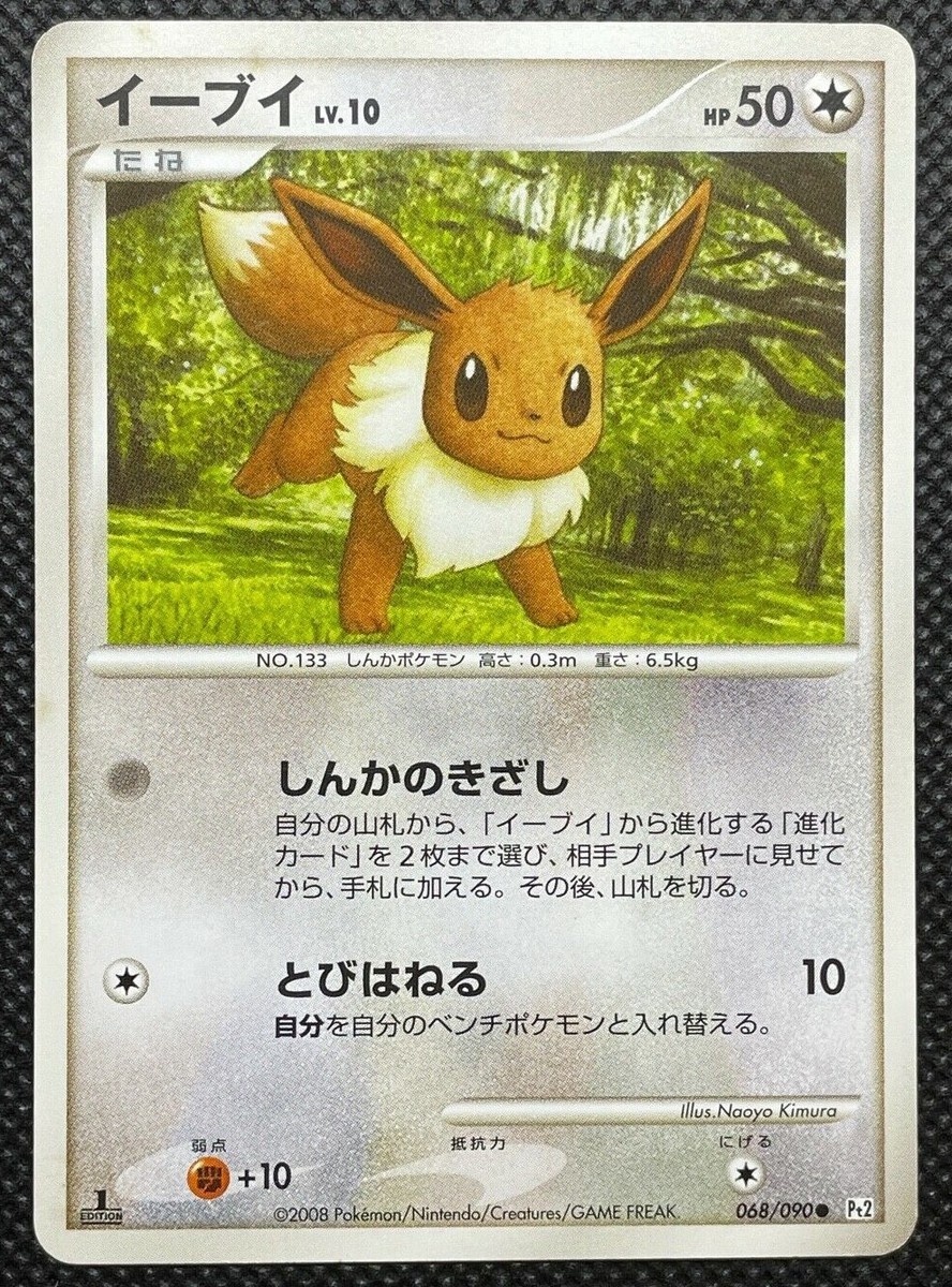 英語版初期　ポケモンカード　Eevee 1st Edition Pokemon card Eevee 1st Edition 065/088 Split Earth Skyridge