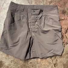 Vintage Patagonia Canvas Nylon Lined Hiking Climbing Baggies Shorts Size 34 1997
