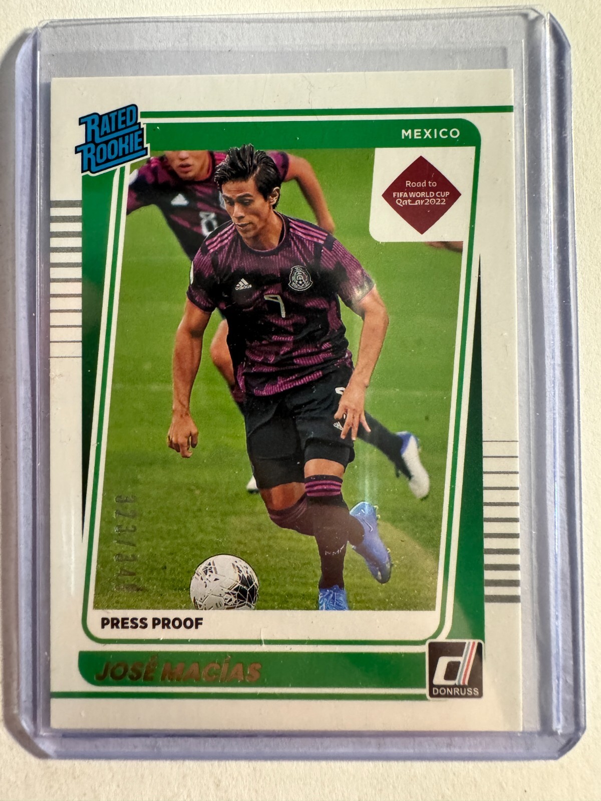 K184,886 - 2021-22 Donruss Gold Press Proof #183 Jose Macias RR #/349