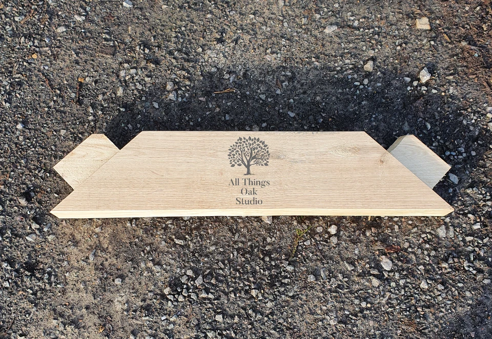 Suporte de estrutura reta de carvalho maciço, grau estrutural QP1, suporte de jarra, moldura de madeira - Imagem 3 de 4