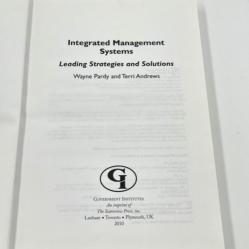 Integrated Management Systems: Leading Strategies and Solutions by Wayne Pardy - Imagen 13 de 16