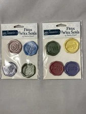 Sonnets Faux Wax Seals Sharon Soneff Creative Imaginations 2 PACKS