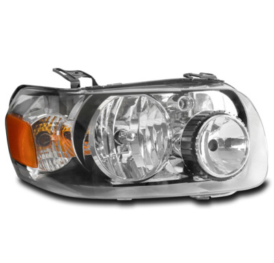 WTautopart Headlight Assembly Set – Chrome Housing – For 2005-2007 Ford Escape