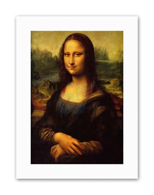 Studie Da Vinci Mona Lisa Detail Malerei Porträt Leinwand Kunstdruck
