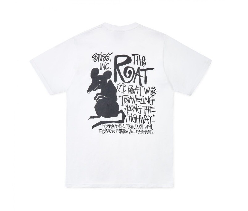 レアSTUSSY×DSM限定『THE RAT』Ｔシャツ OLDドーバー Stussy Dover Street Market Year Of The Rat Tee White Small New In