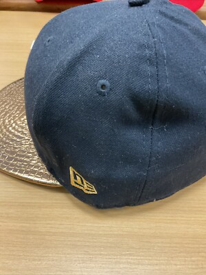 New York Yankee Size 7 1/4 Hat New Era 59fifty Gold Brim New York Yankee Size 7 1/4 Hat New Era 59fifty Gold Brim