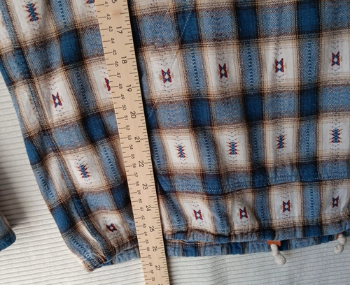 Modern Amusement Mens Size Medium Blue Hooded Long Sleeve Flannel - Bild 6 von 11