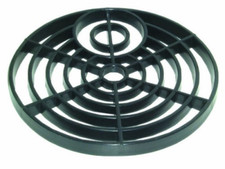 ROUND 6" 15cm PLASTIC BLACK DRAIN COVER / GULLEY GRID / DRAINAGE GRILLE GULLY
