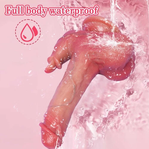 Telescopic Realistic Thrusting Dildo Vibrator Sex Toys for Women Remote Control - Picture 7 of 24