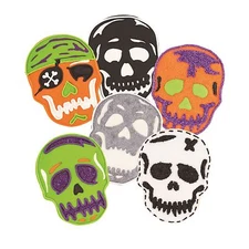 Tovolo Skull Cookie Cutter & 6 Design Stamps Set Halloween Day of the Dead