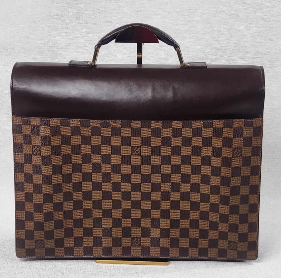 Pasta Louis Vuitton Altona PM lona marrom Damier Plane - Imagem 2 de 3