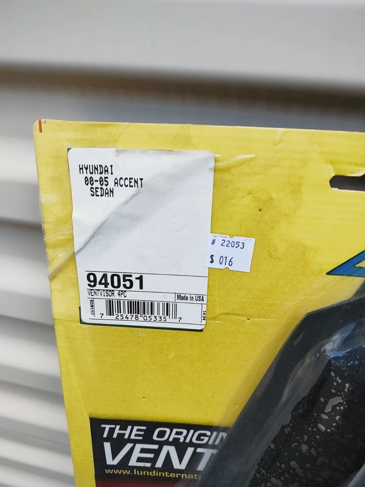 Deflector de ventilador AVS 94051 para Hyundai 00-05 Accent Sedan 4 piezas Foto 3 de 4