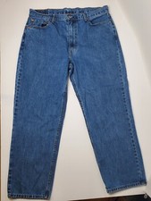 Levi's 550 Mens 40 x 32 Blue Denim Tapered Relaxed Fit Jeans Pants